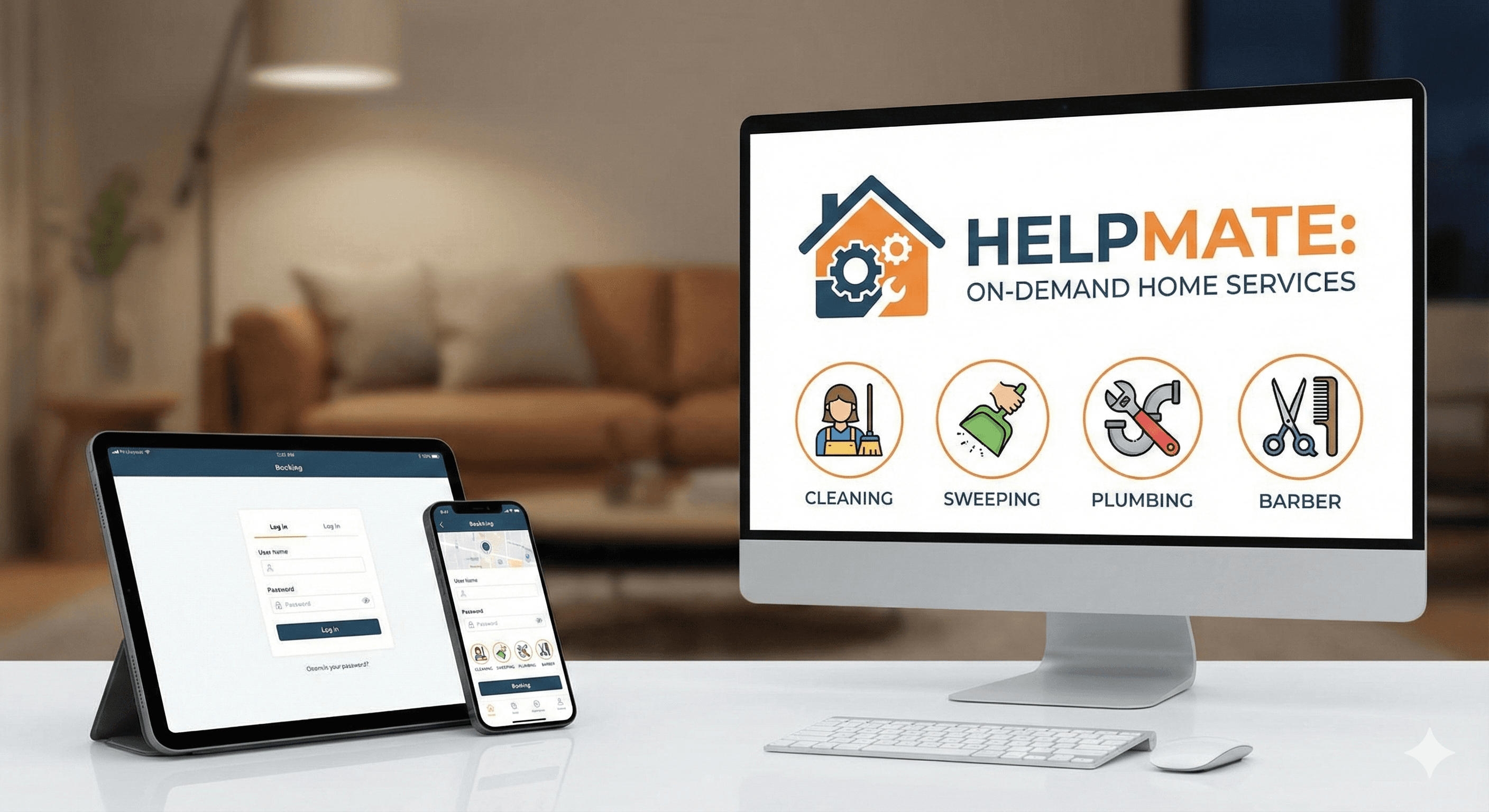 HelpMate - On-Demand Home Service Platform by Vandit Shah - Frontend Project